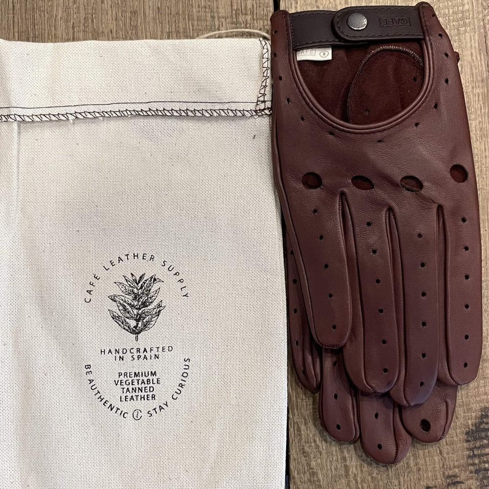 gants de conduite triton burgundy - cafe leather-Cafe Leather
