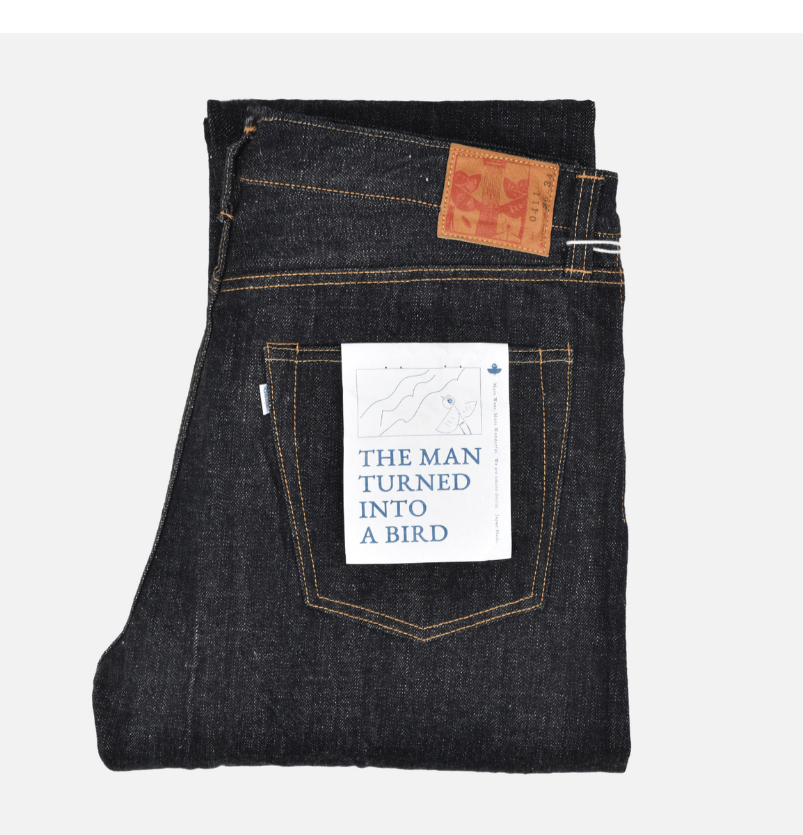 Jeans 0411 Straight Fit One Washed 15.5oz Omoto