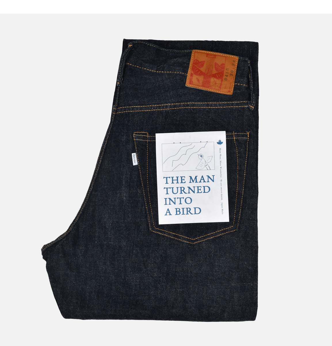 Jeans 0415 Straight Fit One Washed 13.5oz Omoto