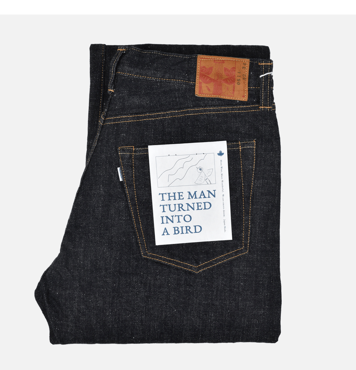 Jeans 0611 Relax Fit One Washed 15.5oz Omoto