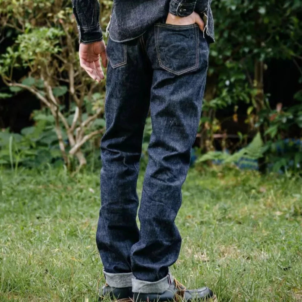 Jeans 0605 natural taper 'legacy blue' 14,7oz - Momotaro