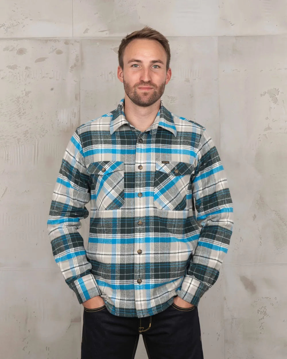 Chemise ExOfficio Insect Shield 2XL – Bleu à Carreaux, Légère, Anti-moustiques