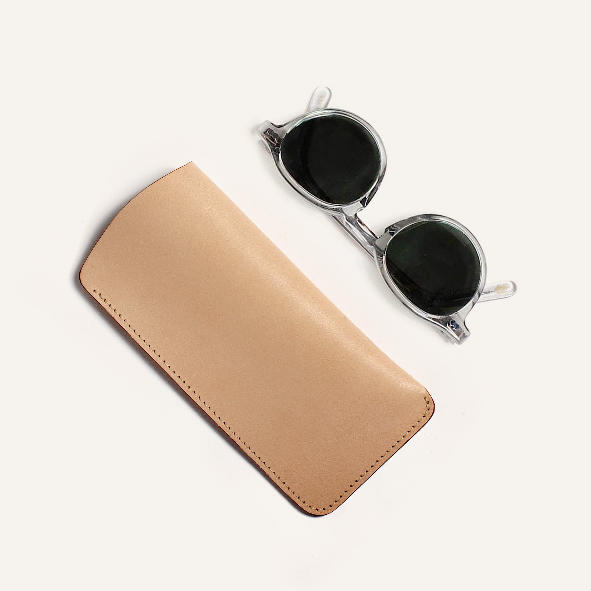 Étui à Lunettes Souple En PU - Design Lettre Initiale - Avec Chiffon Nettoyage - Pour Homme Et Femme