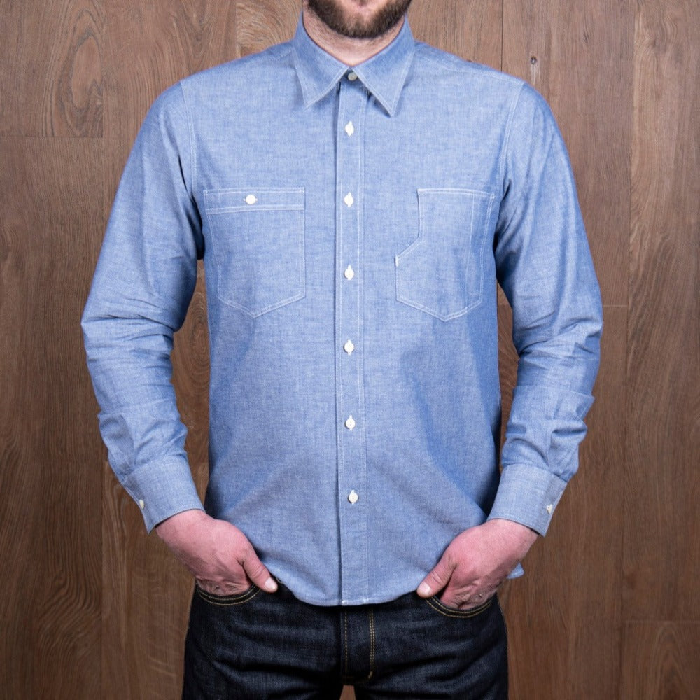 Chemise 1937 Roamer Chambray - Pike Brothers