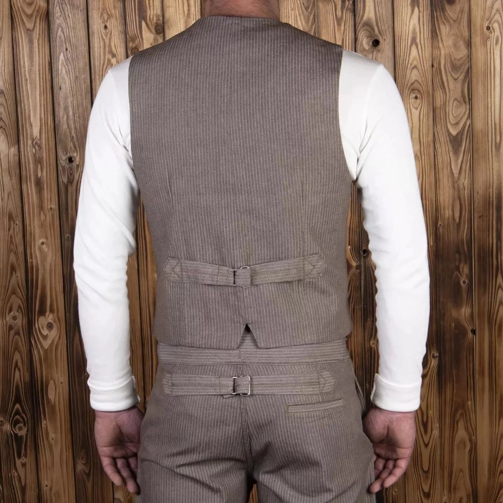 Gilet 1905 HBT brown Pike brothers Monsieur Cam