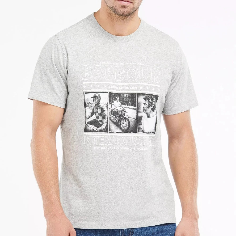 T-shirt reel grey marl - Barbour international 