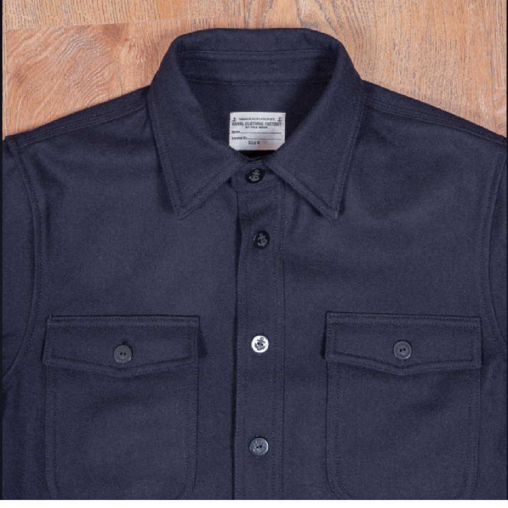 Chemise 1943 CPO navy wool - Pike Brothers inspiré des chemises cpo (chief petty officer) de l'us.