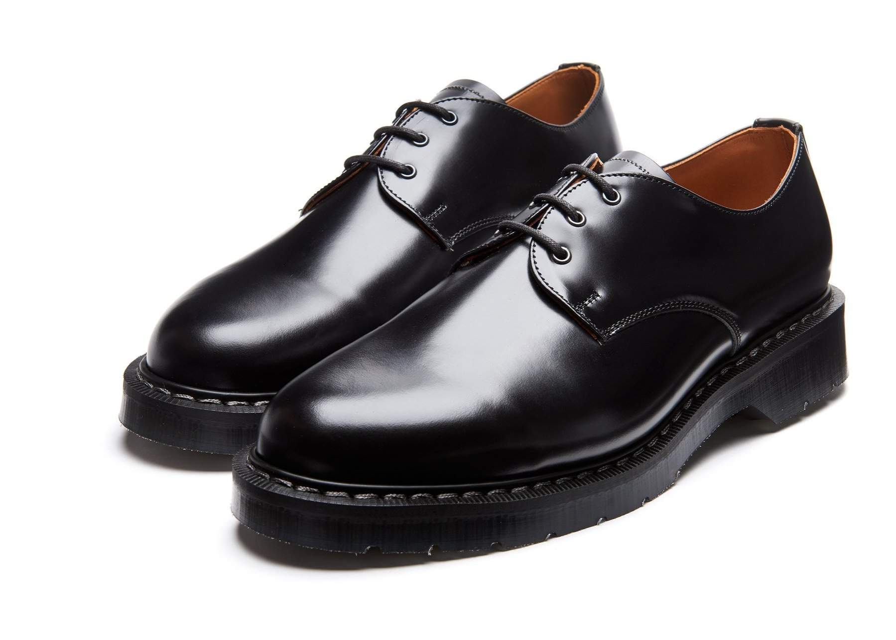 Gibson 3 eye Black Hi-shine - Solovair – Monsieur Cam