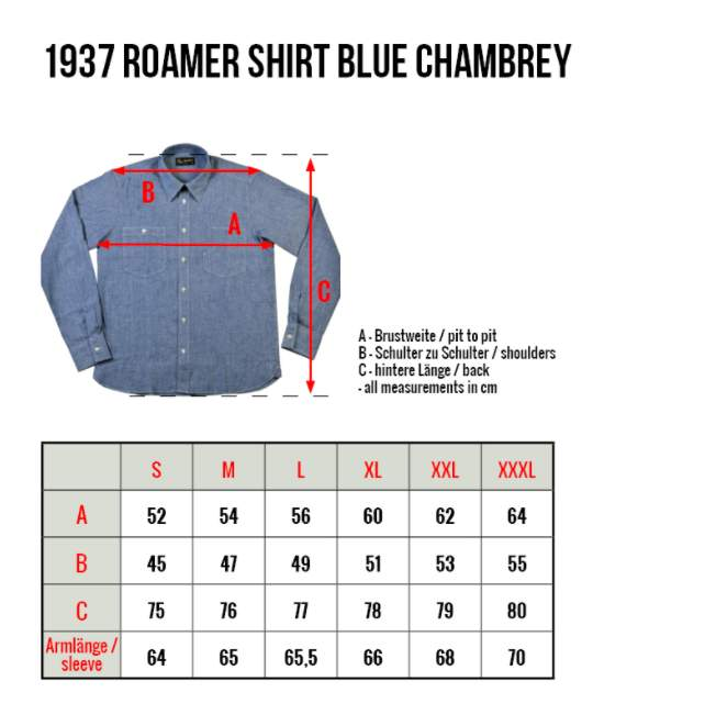 Chemise 1937 Roamer Chambray - Pike Brother-pike brothers