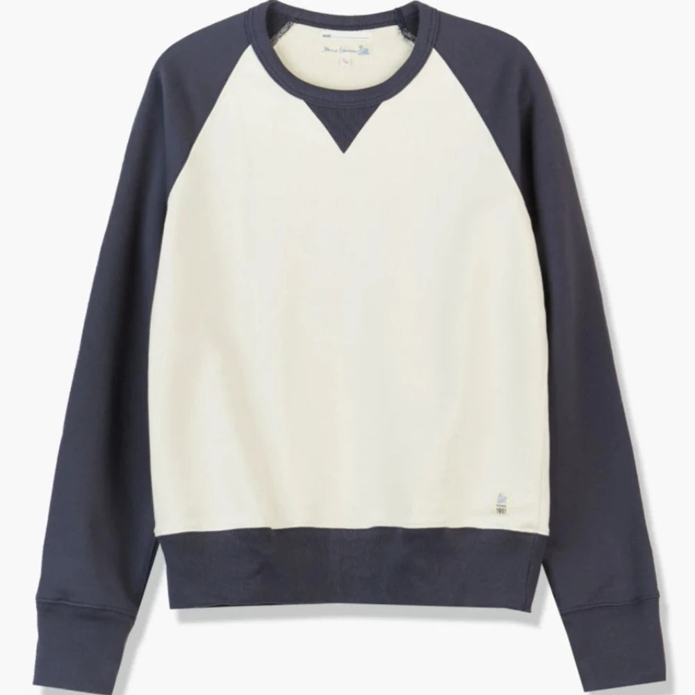 Sweatshirt raglan retro oat/navy