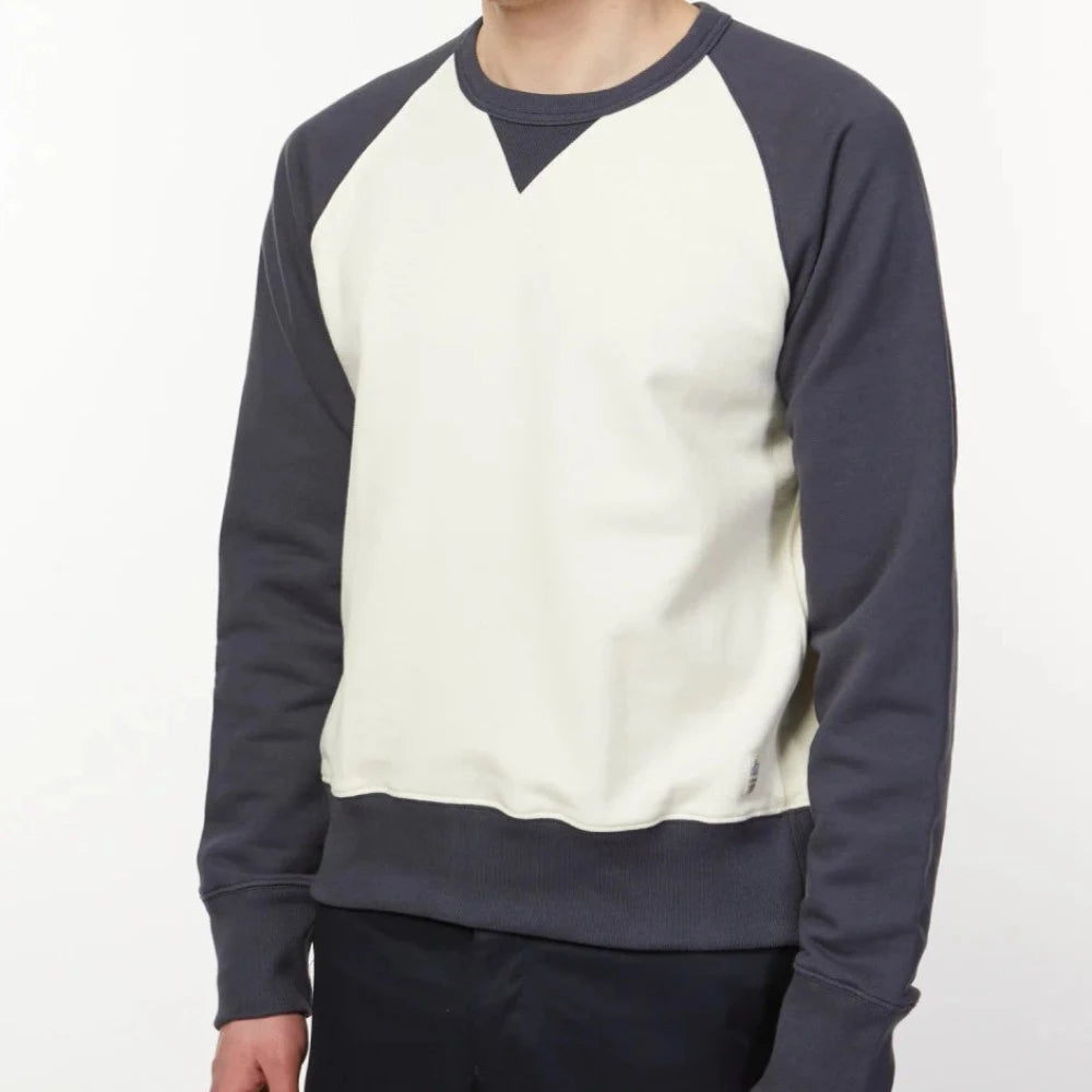 Sweatshirt raglan retro oat/navy