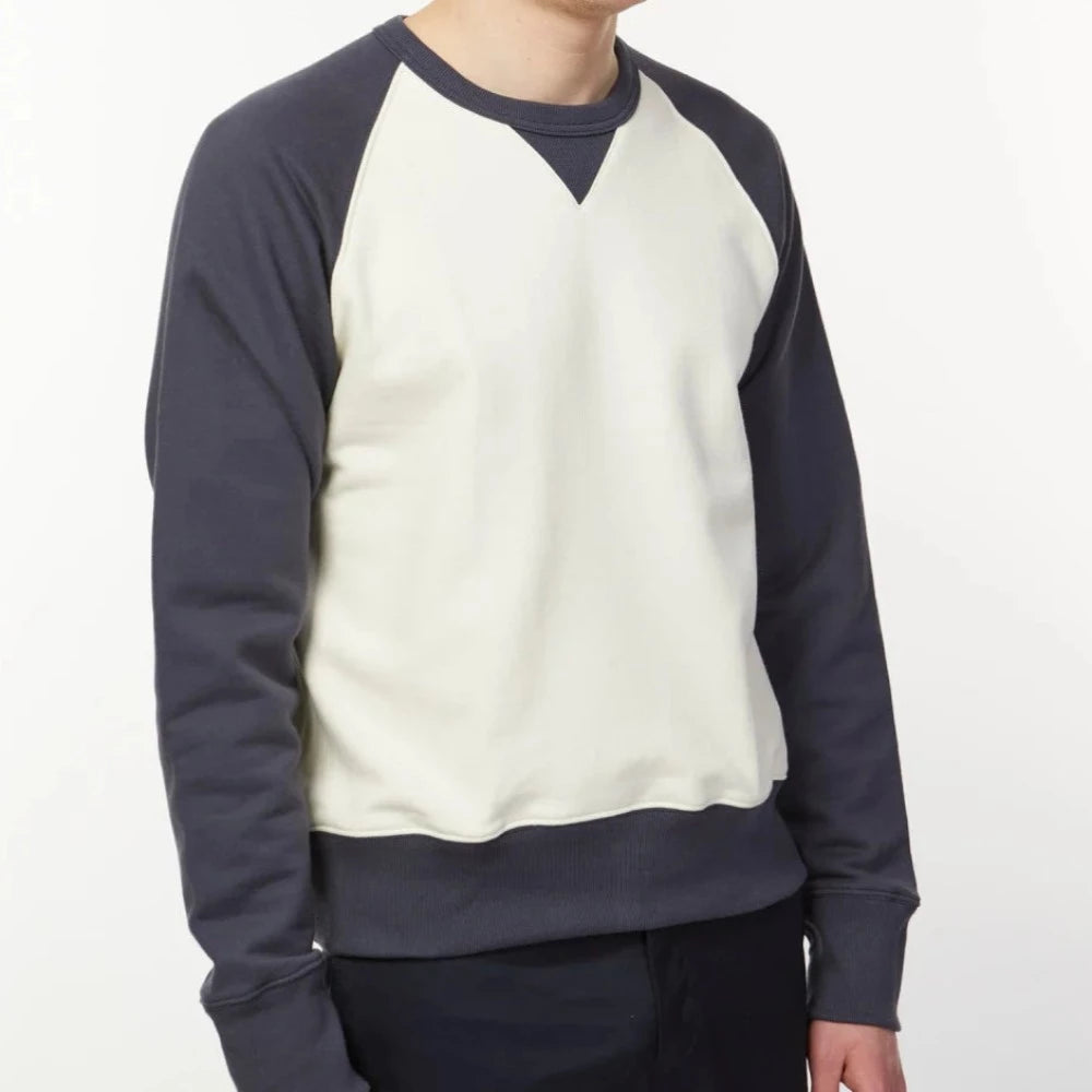 Sweatshirt raglan retro oat/navy