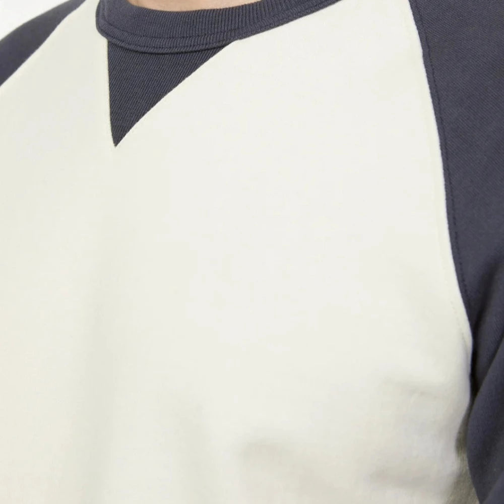 sweatshirt raglan retro oat/navy