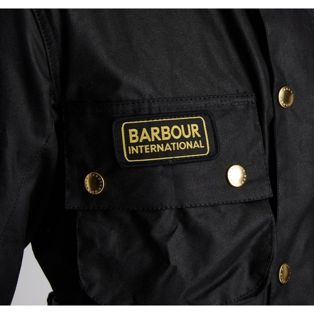 Mens barbour international original waxed jacket online