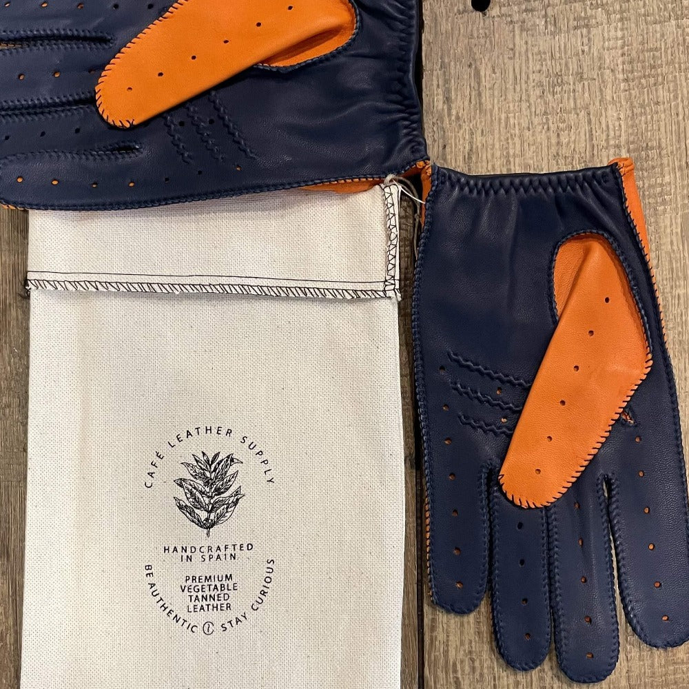 gants de conduite triton orange/marlin - cafe leather-Cafe Leather