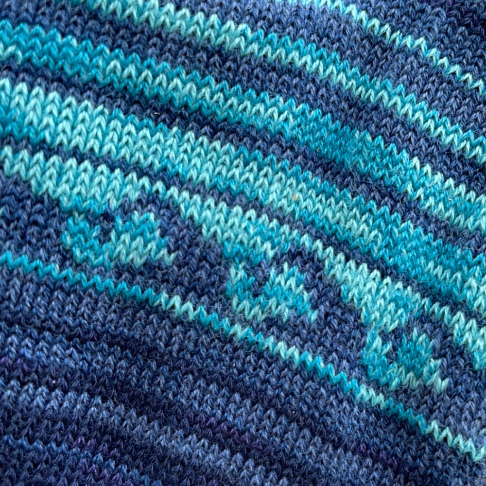 Chaussettes wave pattern bleu - anonymous ism
