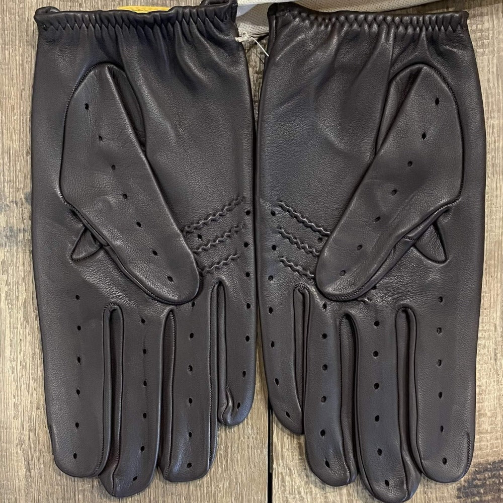 gants de conduite triton black coffee - cafe leather-Cafe Leather